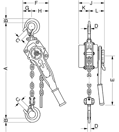 Yale Unoe Plus Dimensions